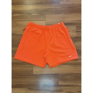Nike Sportswear Solo Swoosh French Terry Shorts Orange DX0817-633 Men's Size XL